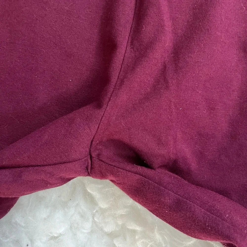 Justice burgandy leggings Size 18/20